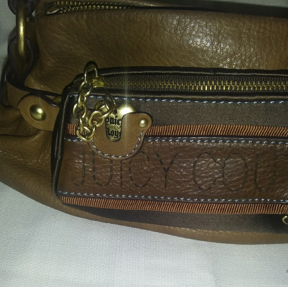 Authentic juicy couture choc brown leather bag